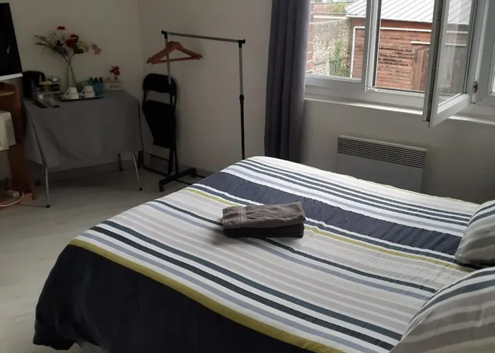 Chez Vincent, 2 Doubles, Avec 1 Salle De Bain Equipees, Avec Acces Prive, Tres Bon Emplacement Dans Dieppe, Au Calme, Avec Parking Gratuit Et Cloture, Terrasse Et Grand Jardin, Simple Et Convivial, Animaux Admis Δωμάτια σε οικογενειακή κατοικία Διέππη